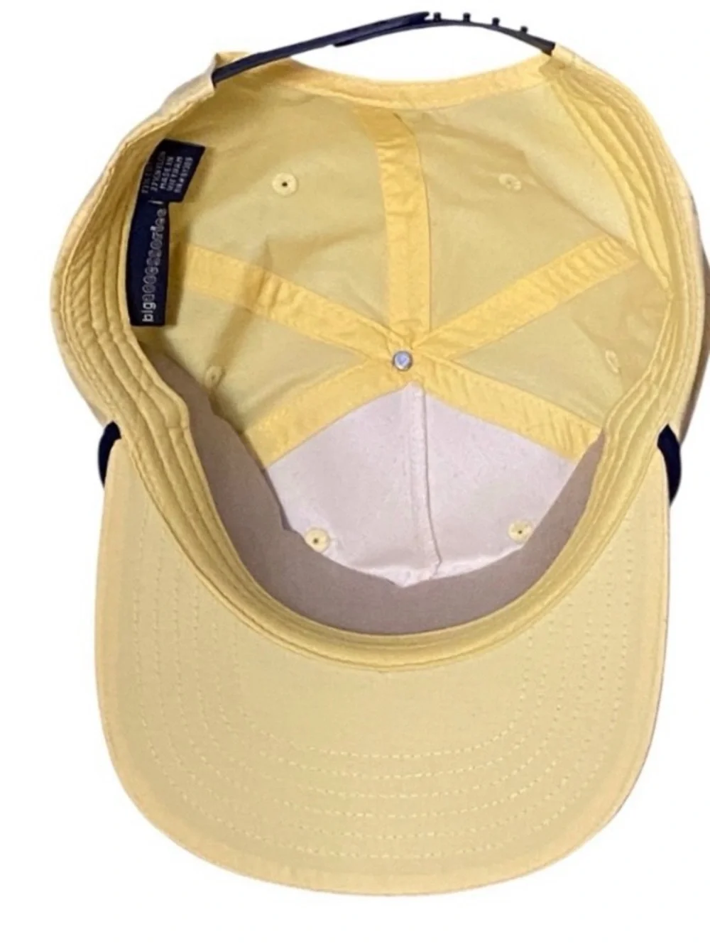 Stripe It Golf Retro Rope Snapback Hat Pale Yellow Grandpa Golf Cap EUC